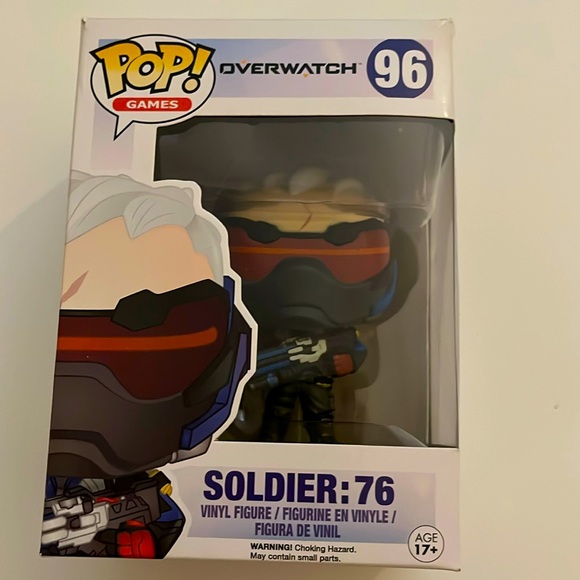 Funko Pop! Games Vinyl: Overwatch Soldier: 76 GameStop #96 - Picture 1 of 7